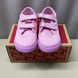 Vans Pink Velcro Sneakers Size 9 Toddler - New in box